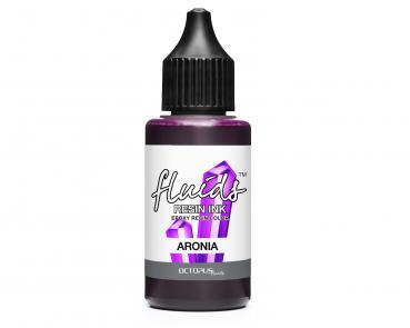 Octopus Fluids Resin Ink ARONIA, Alcohol Ink for epoxy resin and UV resin, violet