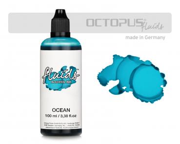 100 ml Octopus Fluids Alcohol Ink OCEAN (Blue)