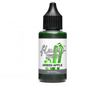 Octopus Fluids Resin Ink GREEN APPLE, Alcohol Ink for epoxy resin and UV resin, green