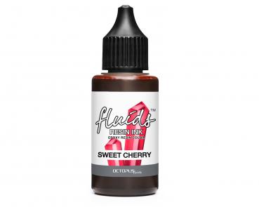 Octopus Fluids Resin Ink SWEET CHERRY, Alcohol Ink for epoxy resin and UV resin, red