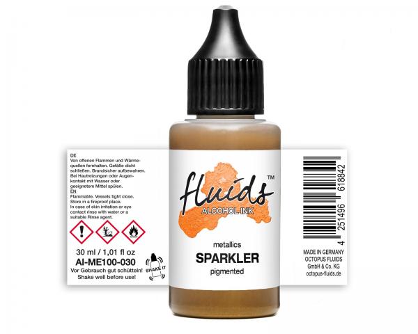 Fluids Alcohol Ink SPARKLER / Gold Metallic